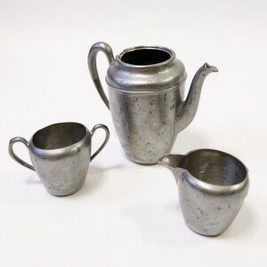 Colonial Pewter 3 piece coffee set